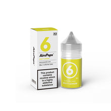 Zesty-Lemon-flavour-airspops-313-E-liquid-refillable-vape-juice-30ml-4%Nic-Salts-Airscream