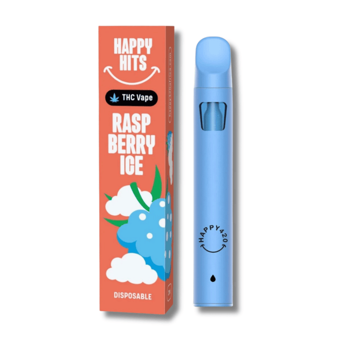 Happy 420 Disposable Vape | Raspberry Ice 🆕
