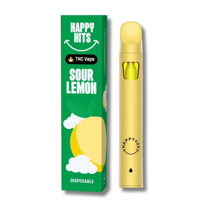 Happy 420 Disposable Vape | Sour Lemon 🆕