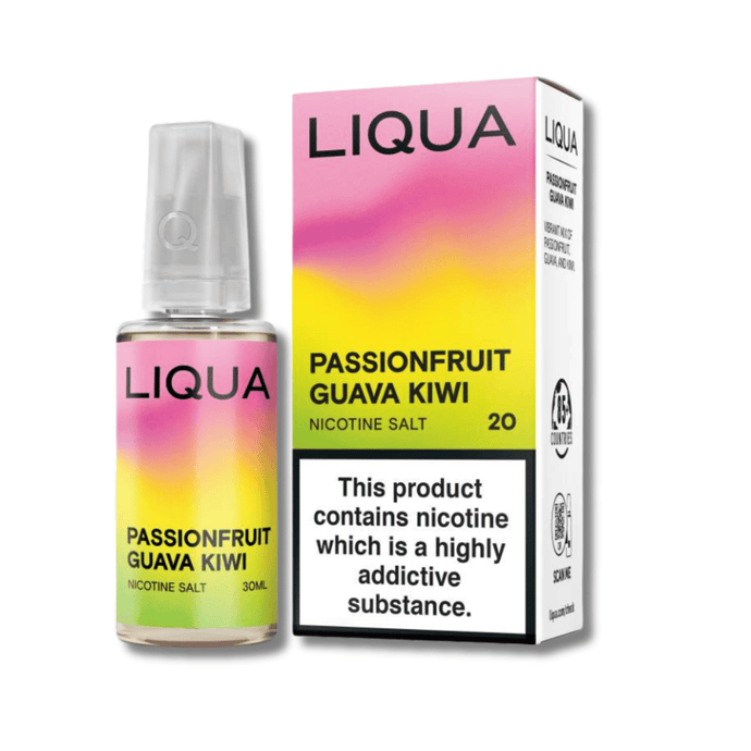 Liqua Nic Salts | Passionfruit, Guava & Kiwi | 30ml