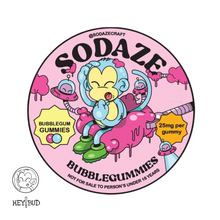 Sodaze Bubblegum Flavoured Gummies- pack of 4- Infused 25mg each- Sold By Hey Bud Online for R130