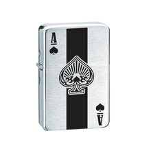 Brushed Chrome Ace of Spades Lighter