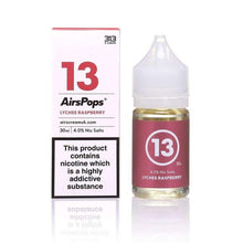 Lychee-Raspberry-flavour-airspops-313-E-liquid-refillable-vape-juice-30ml-4%Nic-Salts-Airscream